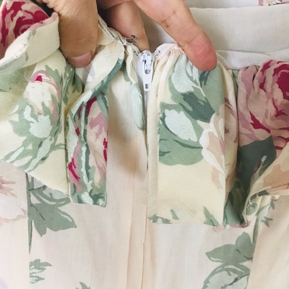 Vintage S.G. Gilbert Yellow Floral Dress - Picture 5 of 14